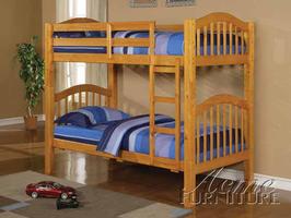 02359 Twin/ Twin Bunk Bed w/ 16 16 Slats - 