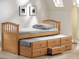 08933 Full Size Bed & Twin trundle w/ Drawers - 