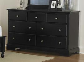 1356BK-5 Morelle Collection Dresser in Black - 