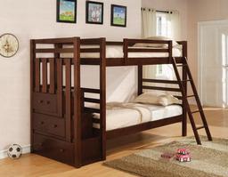 460087 Twin over Twin Bunk Bed - Staircase Sold Seperately