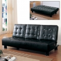 4792PU Olivia Tess Collection Elegant Lounger in Black - 
