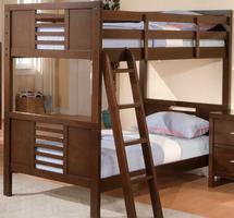 B1353-1 Tove Collection Twin over Twin Bunk Bed - 