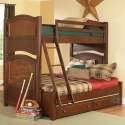 B1422-1F Aris Collection Twin over Full Bunk Bed - 