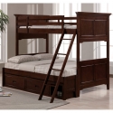 B49-1F Jordan Collection Twin over Full Bunk Bed - 