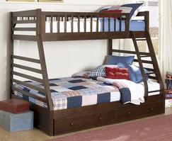 B33FE-1 Dreamland Collection Twin over Full Bunk Bed - 