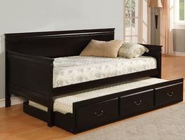 CM1636EX Savannah II Collection Twin Daybed with Trundle in Cherry - 