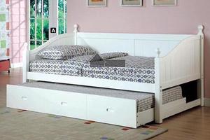 CM1929WH Roberta I Collection Twin Daybed with Trundle - 