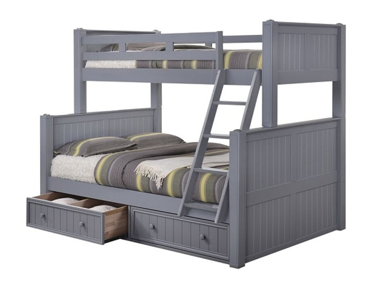 Bunk Bed tiwn over full in Gray